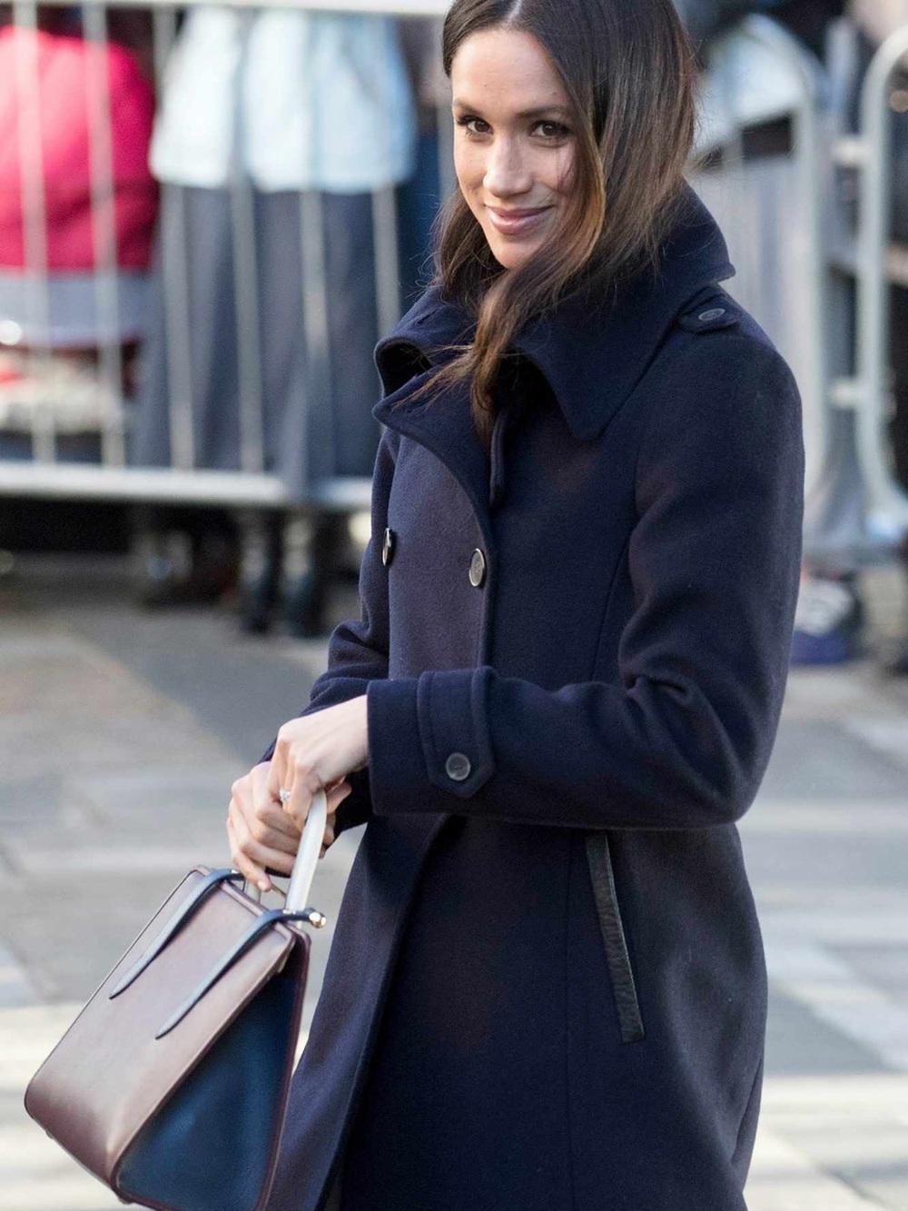 (Final Sale!) Mackage Dark Navy Coat – Meghan Markle Style